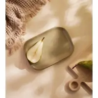 Блюдо фарфоровое SL Home &laquo;Песчаный бриз&raquo;, 24.5&times;16.5 см, бежевый