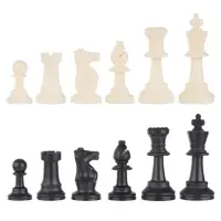 Шахматные фигуры, пластик, король h=7.5 см, пешка h=3.5 см