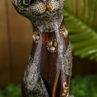 Сувенир «Кошка», 30 см, дерево