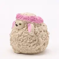 Фигурка декоративная &laquo;Овечка Юля&raquo;, 6&times;6 см, слоновая кость