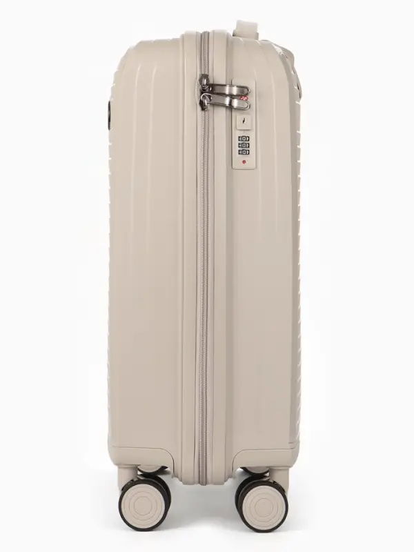 Чемодан на колёсах, 20", кодовый замок, 36&times;20&times;54 см, светло-бежевый