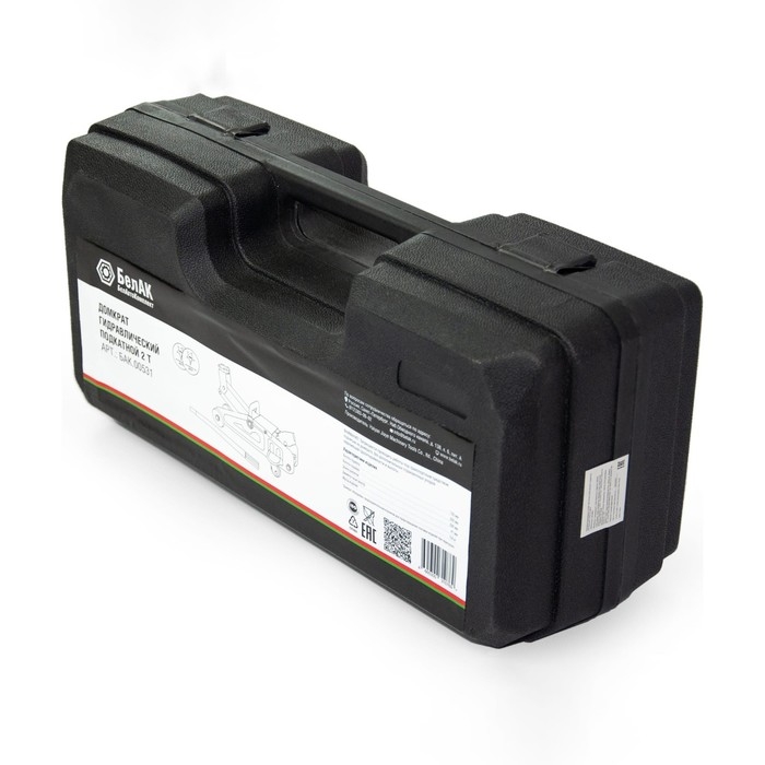 Домкрат гидравлический подкатной  Домкрат гидравлический подкатной "БелАК" БАК.00531, подъем/подхват 300/125 мм, 2 т, кейс