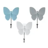 VETTA Держатель-крючок "Бабочка" для полотенец на присоске, ПВХ, 8x10,5см