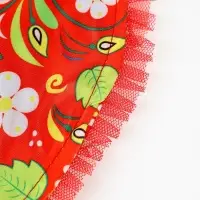 Карнавальный воротник "Народная краса" цвет красный Карнавальный воротник "Народная краса" цвет красный