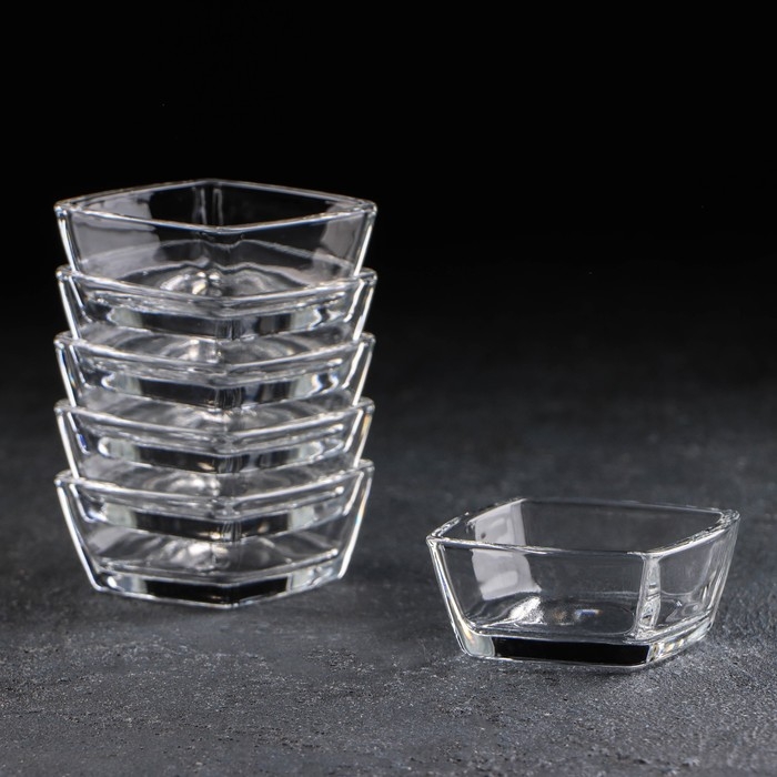 Набор соусников стеклянный Tokyo, 6,6×6,6 см, 6 шт Набор соусников стеклянный Tokyo, 6,6×6,6 см, 6 шт