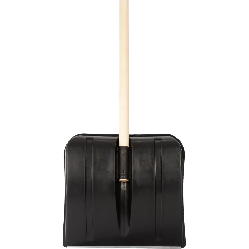 Лопата д/уборки снега с прямым деревянным черенком ковш 40х37см