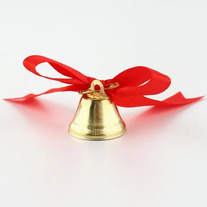 Колокольчик на булавке с бантом на Выпускной, красный, d = 2,6 см Колокольчик на булавке с бантом на Выпускной, красный, d = 2,6 см