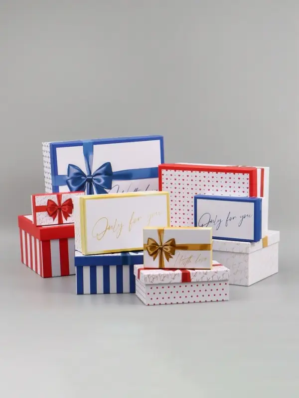 Набор подарочных коробок 10 в 1 &laquo;Поздравляю&raquo;, 12 &times; 7 &times; 4 - 32.5 &times; 20 &times; 12.5