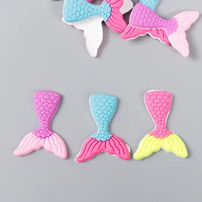 Декор для творчества резина Декор для творчества резина "Хвост русалки" набор 15 шт 3,5х2,7 см