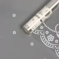 Пленка прозрачная с рисунком «Бусы» Белый 0.7×8.2±5%м
