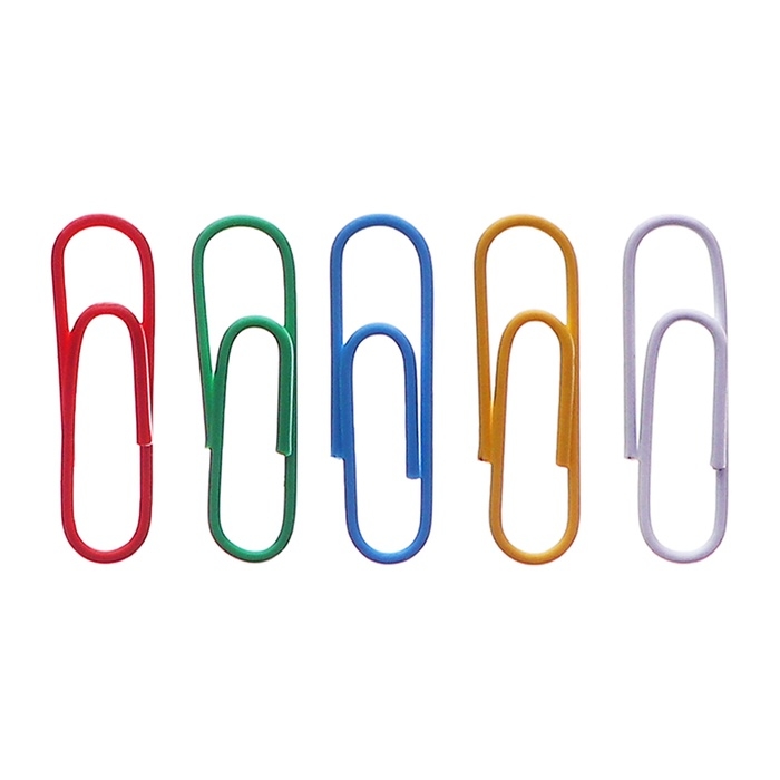 Скрепочница квадратная с магнитом прозрачная пластик, скрепки цветные 100 штук Скрепочница квадратная с магнитом прозрачная пластик, скрепки цветные 100 штук