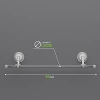 Держатель для полотенец на вакуумных присосках, 51 см