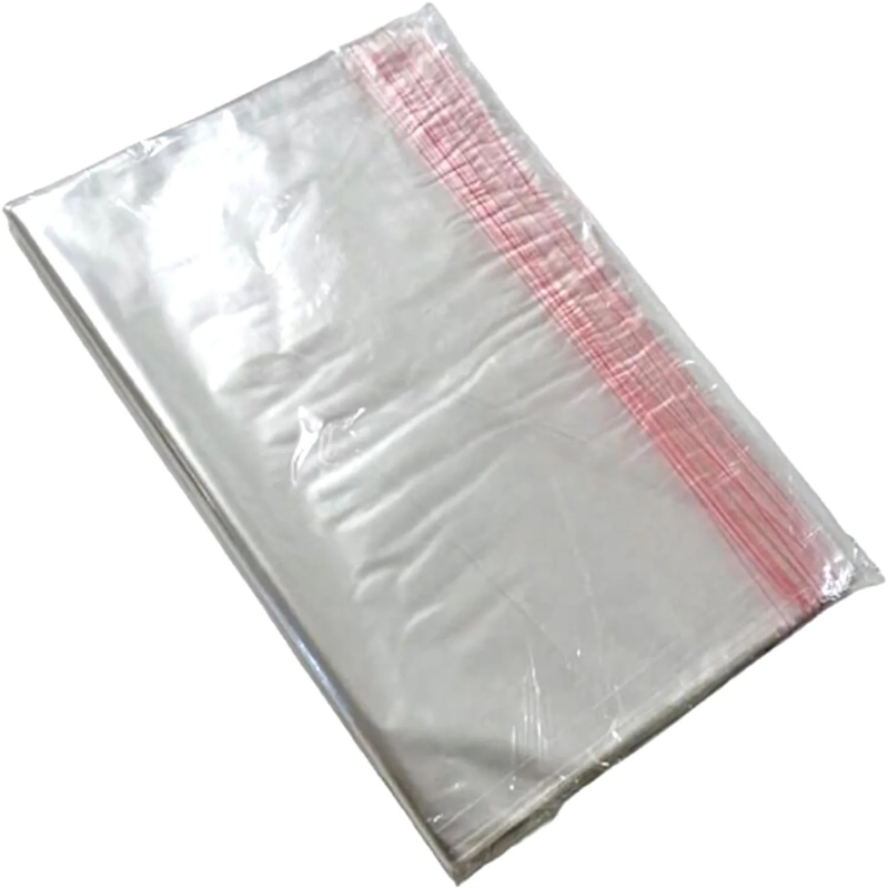 Пакет фасовочный ПП 50x60+5  с клеевым клапаном 20мкм 100 шт/уп