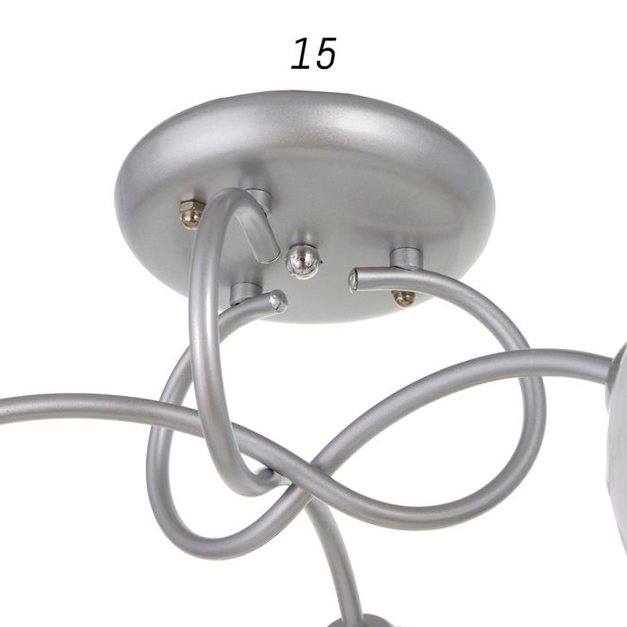 Люстра 1085/3SL 40Вт Е27 серебро 54х54х24 см BayerLux