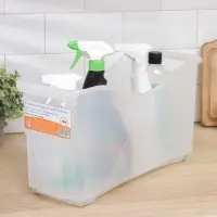 Контейнер для хранения Альт-Пласт, 10 л, пластик, 46&times;16&times;23.5 см, на колесиках, прозрачный