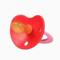 Соска - пустышка латексная ортодонтическая &laquo;Мур-мур&raquo;, от 0 мес., с держателем, розовая