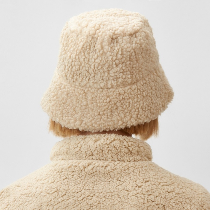 Панама зимняя двусторонняя MINAKU, цвет бежевый, р-р 56-58 Панама зимняя двусторонняя MINAKU, цвет бежевый, р-р 56-58