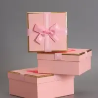 Наборок коробок 3 в 1 прямоугольные 19*19*9.8 17*17*8.0 15*15*6.5 см