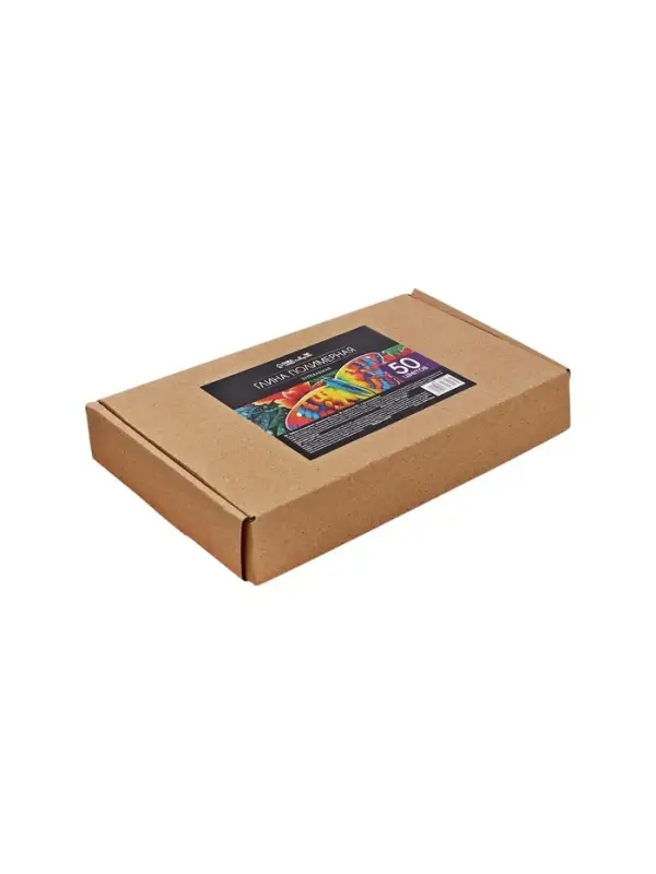 Набор глина полимерная запекаемая Calligrata, 50 цветов по 20 г, с аксессуарами, в гофрокоробе