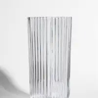 Ваза для цветов &laquo;Эдисон&raquo;, полосы, 29&times;11.5 см, стекло, прозрачная