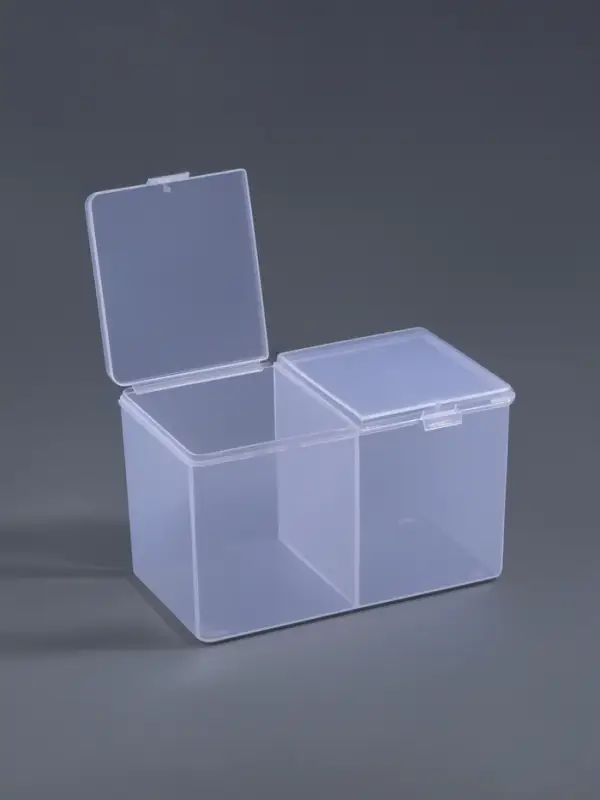 Контейнер для хранения мелочей, 2 секции, 6.7&times;12.5&times;7.5 см, МИКС
