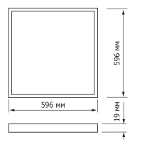 Светильник светодиодный Topfort ДПО 10-4х8-001 УХЛ4, 4000К опал