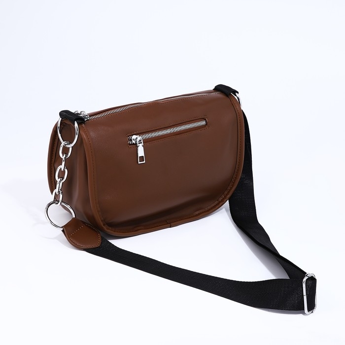 Сумка кросс-боди на молнии, цвет коричневый Сумка кросс-боди на молнии, цвет коричневый
