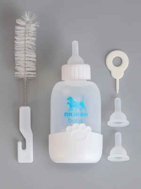 Набор для вскармливания &laquo;Пижон&raquo; мягкая, с основой из силикона, 100 мл, белая