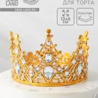 Корона для торта &laquo;Принцесса&raquo;, цвет золото