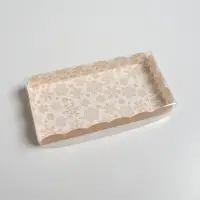 Коробка для кондитерских изделий с PVC крышкой &laquo;Подарок для тебя&raquo;, 21 х 10,5 х 3 см