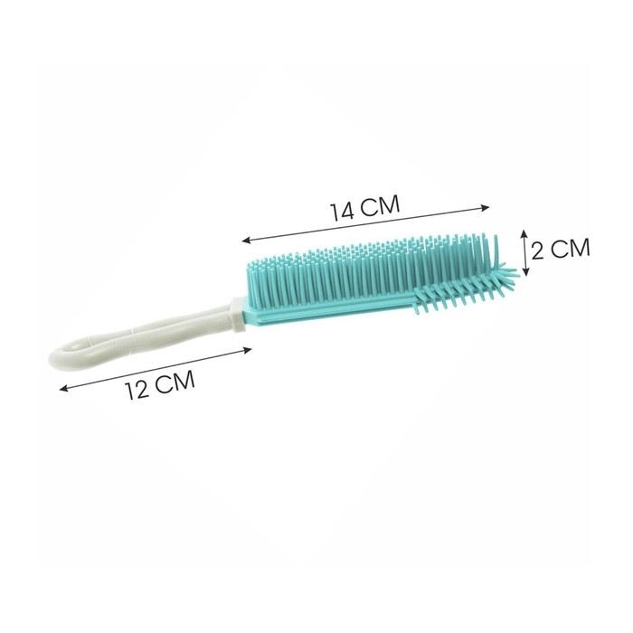 Щётка с ручкой, с прорезиненной щетиной, 27х5х3 см Щётка с ручкой, с прорезиненной щетиной, 27х5х3 см