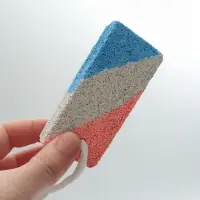 Пемза для педикюра, с подвесом, 8.5×4.5 см, разноцветная