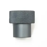 Ручка-кнопка CAPPIO PK328, d=23 мм, цвет графит, 8 шт.