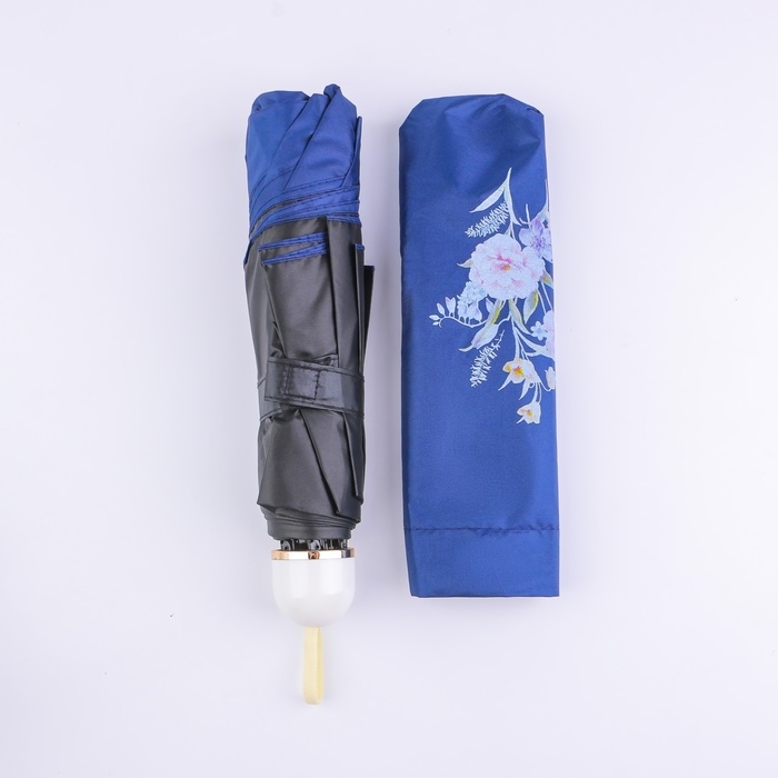 Зонт механический «Цветы», эпонж, 4 сложения, 8 спиц, R = 48/55 см, D = 110 см, цвет МИКС Зонт механический «Цветы», эпонж, 4 сложения, 8 спиц, R = 48/55 см, D = 110 см, цвет МИКС