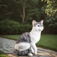 Садовая фигура из полистоуна &laquo;Кот&raquo;, 30&times;25&times;16 см
