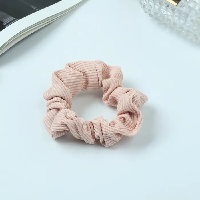 Резинка для волос Резинка для волос "Орбита" классика полоска текстура, 9 см, розовый