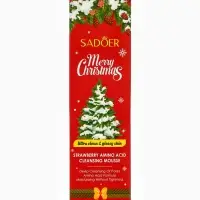 Новогодняя пенка для умывания Sadoer, клубника, 120 мл Новогодняя пенка для умывания Sadoer, клубника, 120 мл
