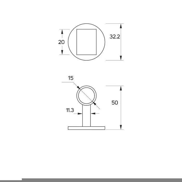 Дверной ограничитель LOCKLAND на ручку, d=15 мм, h=50 мм, цвет белый, 1 шт. Дверной ограничитель LOCKLAND на ручку, d=15 мм, h=50 мм, цвет белый, 1 шт.