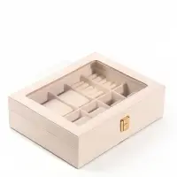 Шкатулка под часы &laquo;Гладкость&raquo;, 6 отделений, 25.5&times;20&times;7.5 см