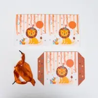 Коробка подарочная самосборная «Детская» Лев 15×15×15 см
