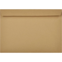 Конверт С4&nbsp; из крафт бум. 90 г/м2 с силиконовой лентой, 25 шт/уп