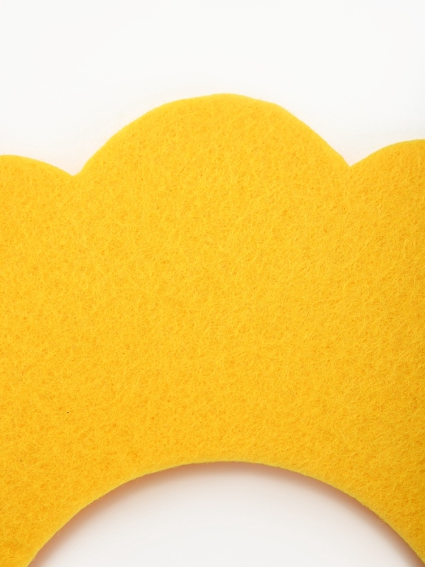 Ветеринарный воротник из фетра  Ветеринарный воротник из фетра "Ромашка", размер XS, жёлтый