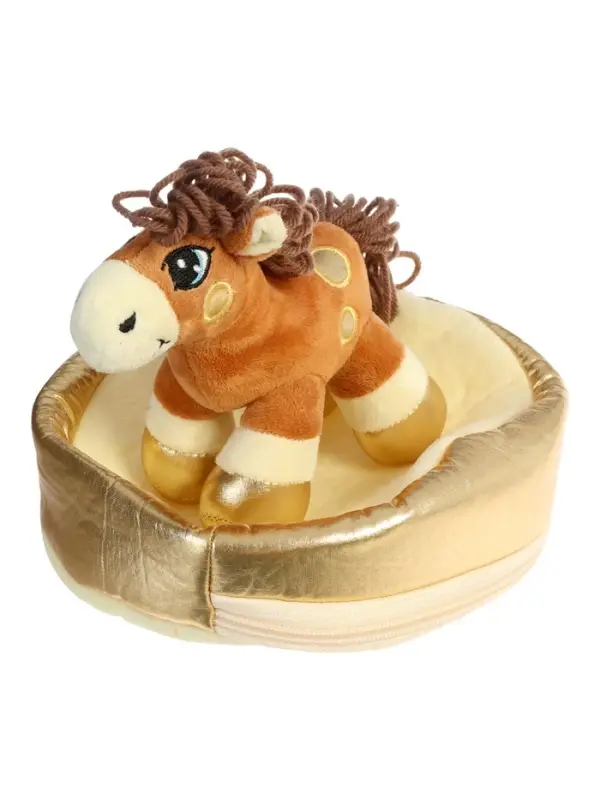 Мягкая игрушка - конфетница &laquo;Веселая лошадка&raquo;, 21 см