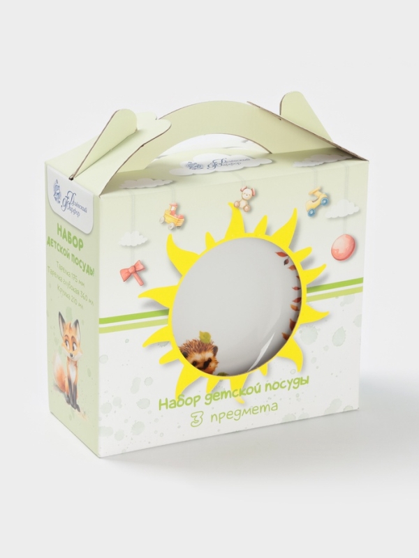 Набор посуды 3 предм. Ежик И.У. Набор посуды 3 предм. Ежик И.У.