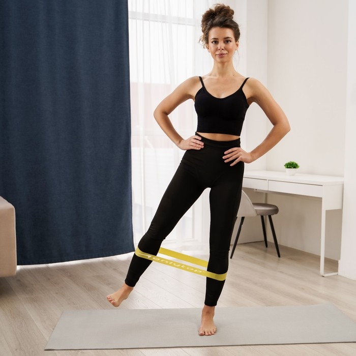 Набор фитнес-резинок ONLYTOP: нагрузка 4,5, 9, 13,6, 18,1, 22,7 кг, 5 шт. Набор фитнес-резинок ONLYTOP: нагрузка 4,5, 9, 13,6, 18,1, 22,7 кг, 5 шт.