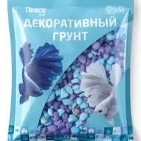 Мраморная крошка &laquo;Пижон Аква&raquo;, фр. 5-10 мм, нептун-топаз, 800 г