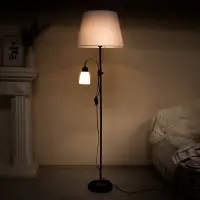 Торшер 19030/2BK E27 40Вт черный 41х41х180 см