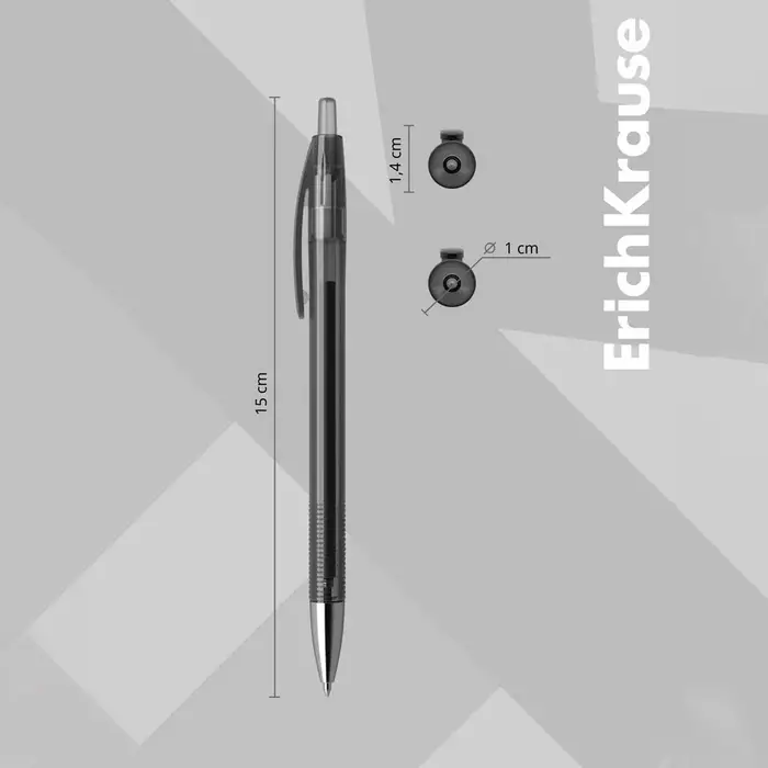 Ручка гелевая автоматическая ErichKrause R=301 Original Gel Matic, узел 0.5 мм, чёрная, для ОГЭ и ЕГЭ