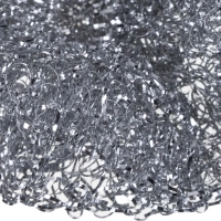 Губка-мочалка металлическая для мытья посуды 80x80x25мм 12г 5шт/уп