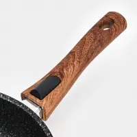 Сковорода KUKMARA Granit ultra original, d=26 см, съёмная ручка, антипригарное покрытие, литой алюминий, чёрная